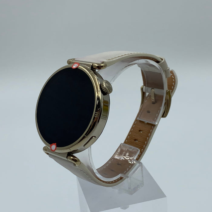 Huawei Watch GT 6 41 mm blanc nacré, vue de trois quarts